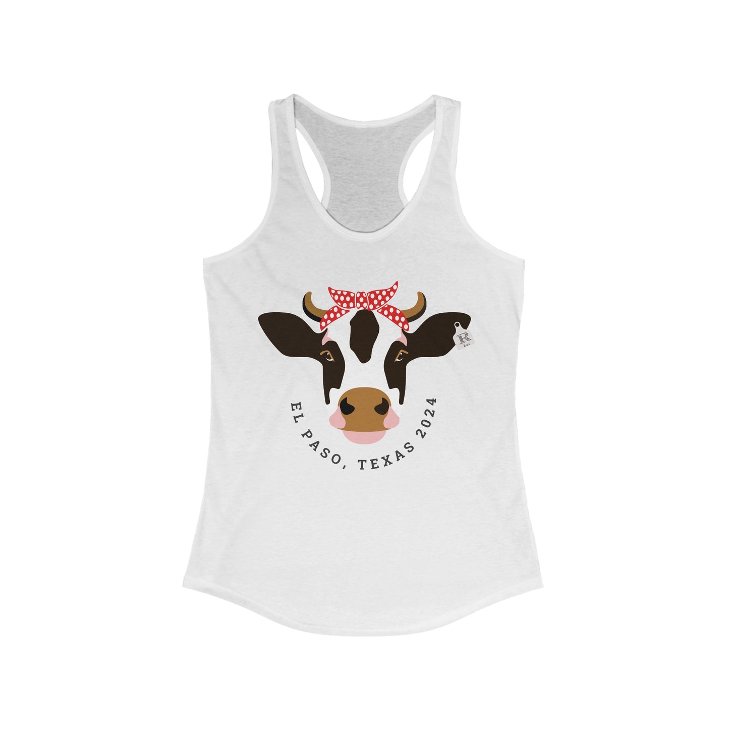 Women's  Racerback Tank- Moo Moo