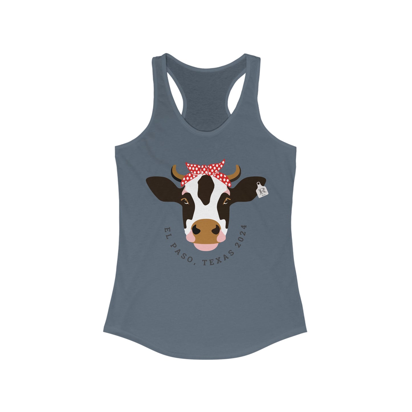 Women's  Racerback Tank- Moo Moo