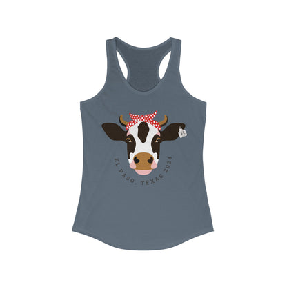 Women's  Racerback Tank- Moo Moo