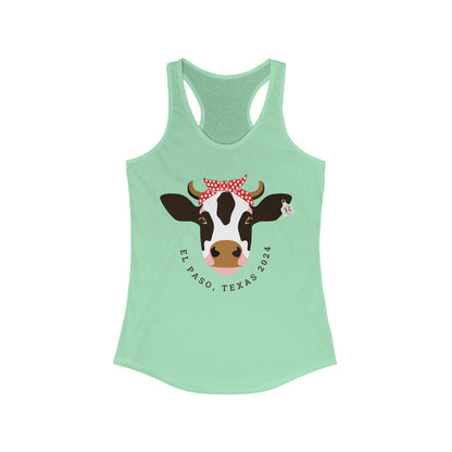 Women's  Racerback Tank- Moo Moo