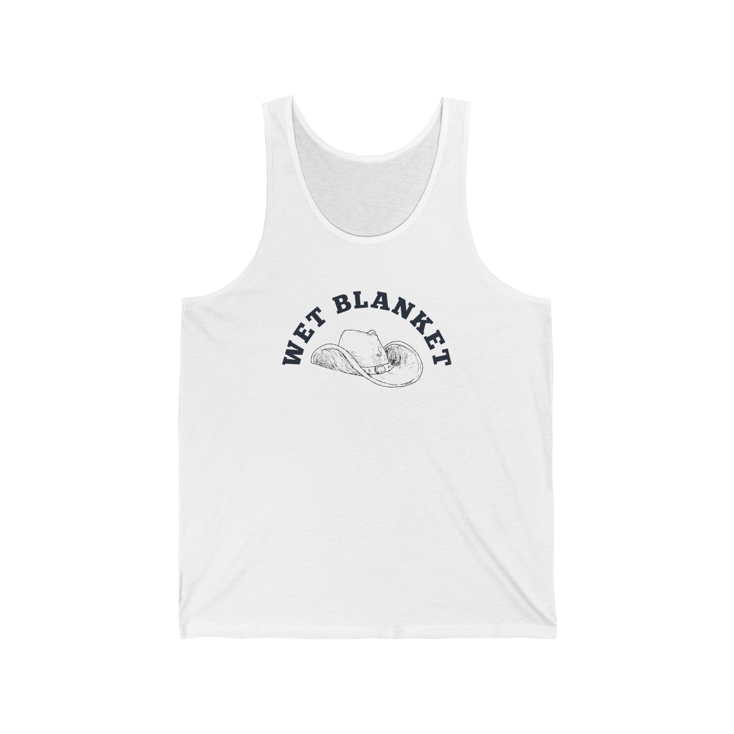 Unisex Jersey Tank- Wet Blanket Cowboy